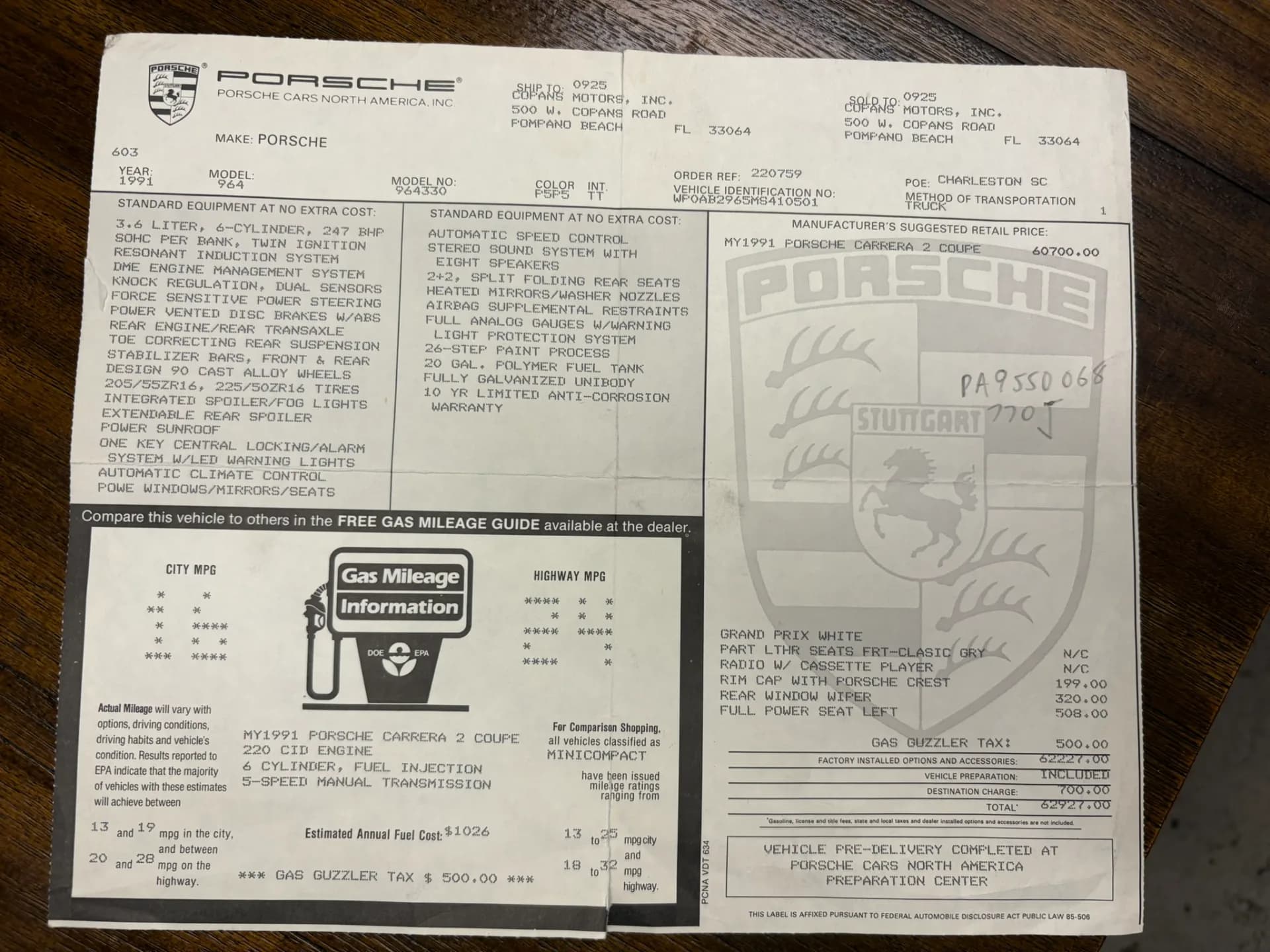 1991 Porsche 911 Carrera 2 - Image 64